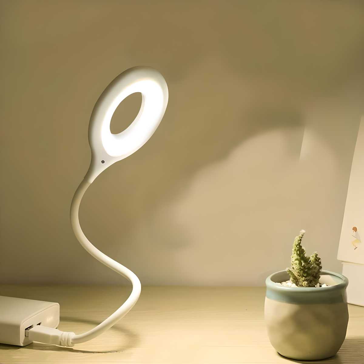 USB LED Clip-On Desk Lamp